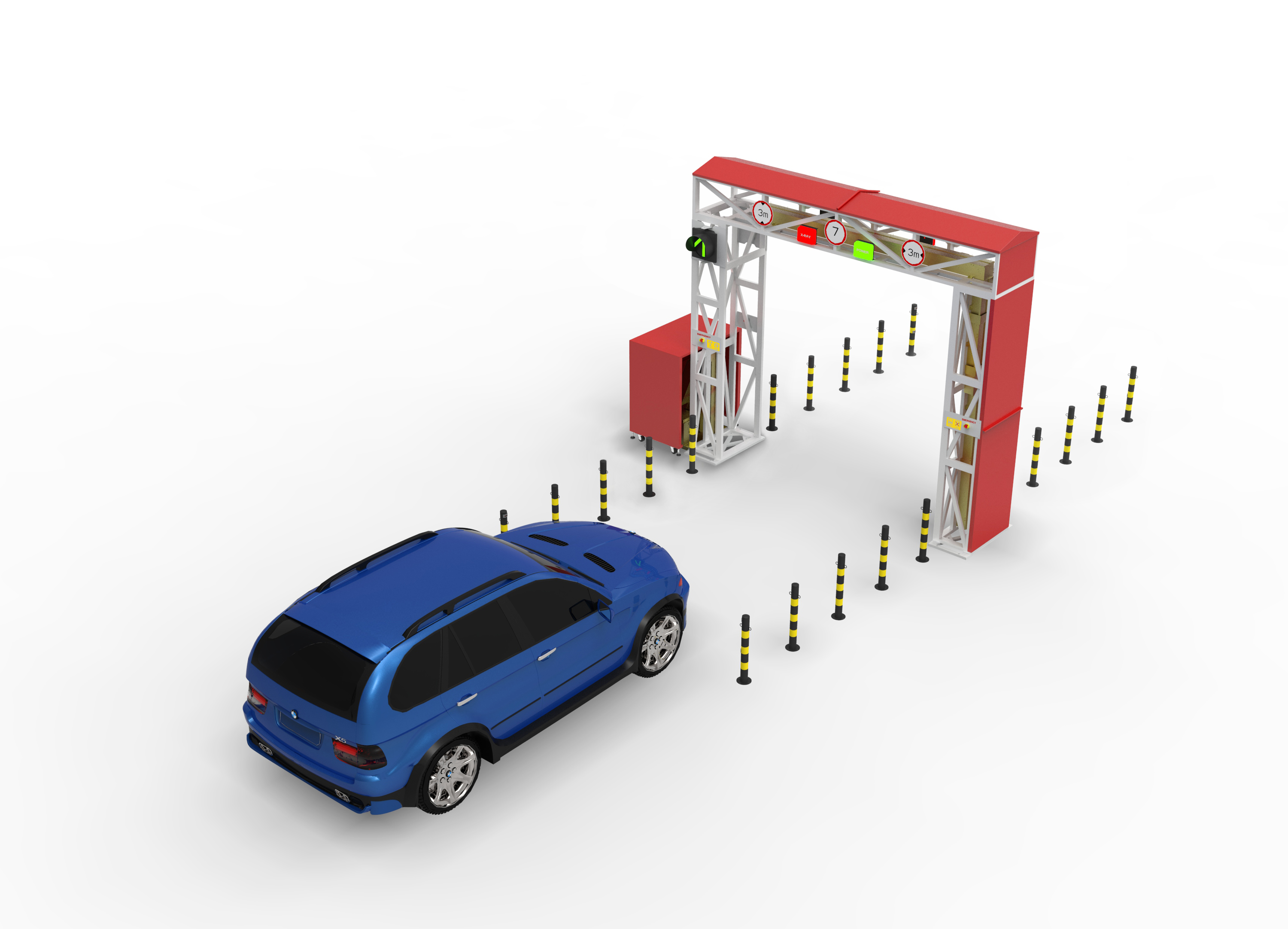 Escáner lateral de automóviles y vehículos